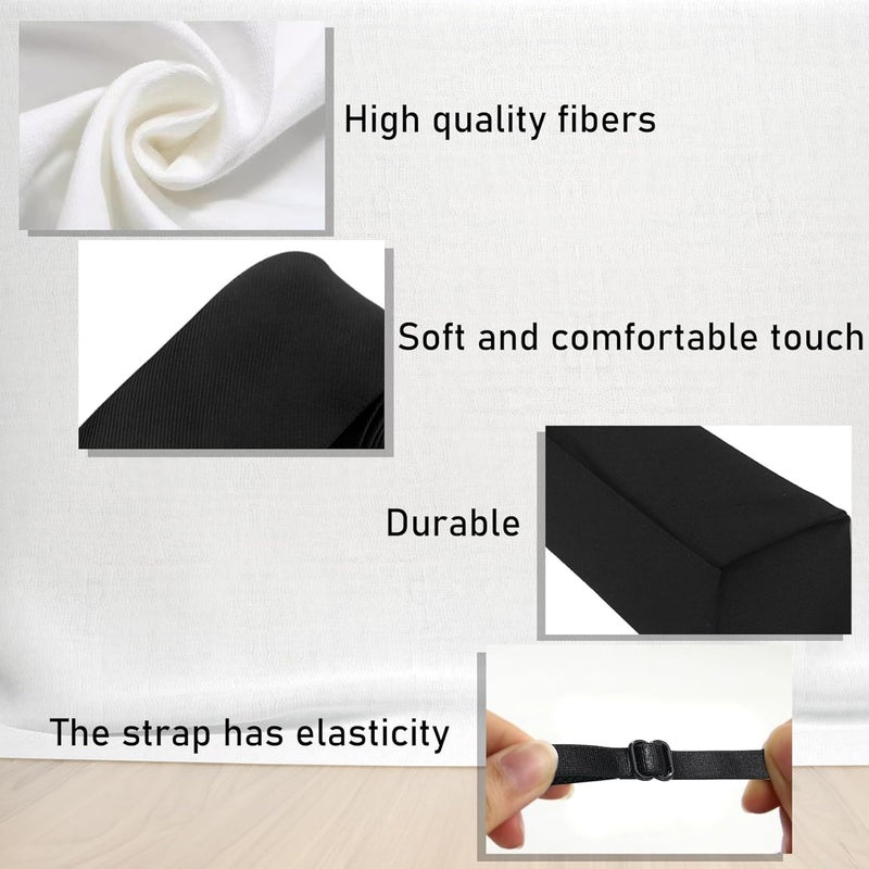 TORMEN Men Bow Tie & 8 Inch Pre Necktie Adjustable Length - Image 4